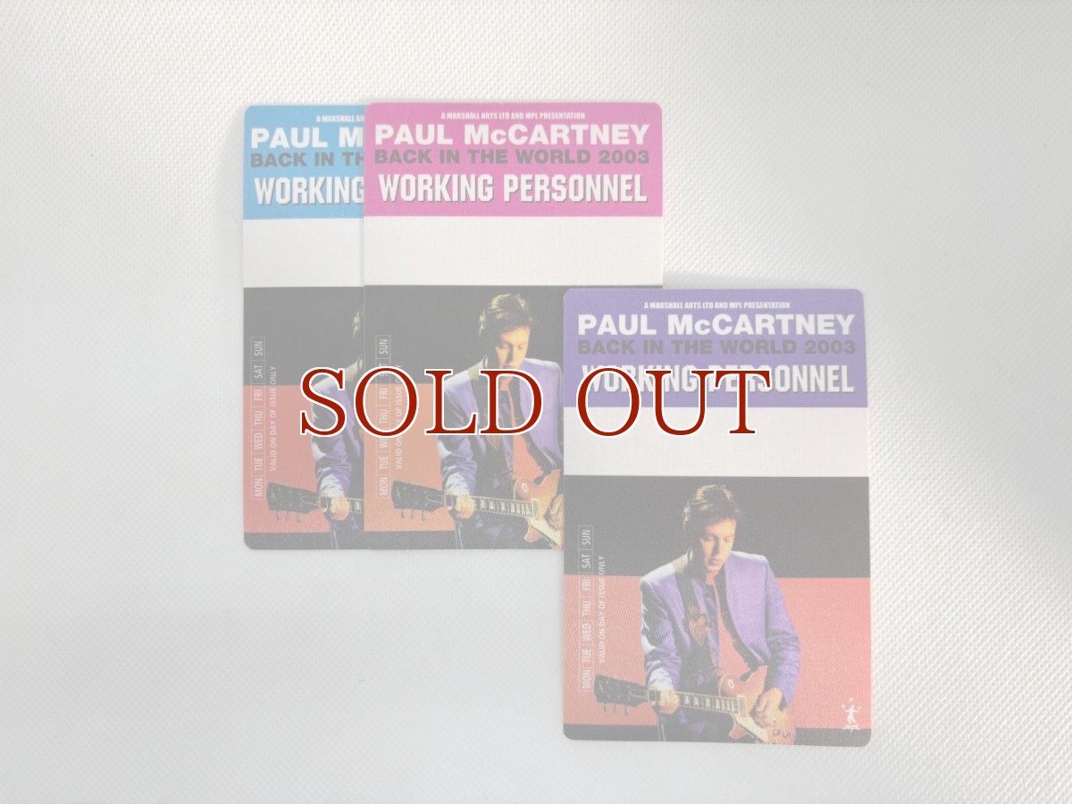 画像1:  Paul McCartney 2003年 Back in the World Tour (1)