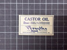 画像4: CASTOR OIL ラベル2枚セット  FORSYTHS DRUG STORE (4)