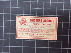 画像4: TINCTURE ACONITE ポイズンラベル2枚セット  C.M VAN FLEET & CO., (4)