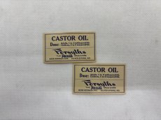 画像2: CASTOR OIL ラベル2枚セット  FORSYTHS DRUG STORE (2)