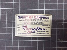 画像4: SPRIT OF CAMPHOR ラベル2枚セット  FORSYTHS DRUG STORE (4)