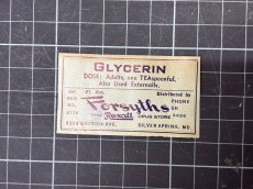 画像4: GLYCERIN ラベル2枚セット  FORSYTHS DRUG STORE (4)