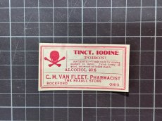 画像4: TINCT. IODINE ポイズンラベル2枚セット  C.M VAN FLEET & CO., (4)