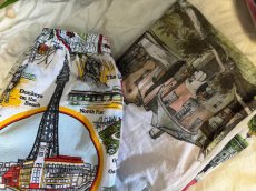 画像7: VINTAGEリメイクパンツ/キッチンクロス・ファブリックカレンダーリメイクパンツ (7)