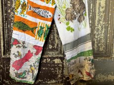 画像6: VINTAGEリメイクパンツ/キッチンクロス・ファブリックカレンダーリメイクパンツ (6)