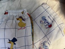 画像7: VINTAGEリメイクパンツ/キッチンクロス・ファブリックカレンダーリメイクパンツ (7)