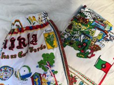 画像7: VINTAGEリメイクパンツ/キッチンクロス・ファブリックカレンダーリメイクパンツ (7)