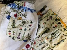 画像7: VINTAGEリメイクパンツ/キッチンクロス・ファブリックカレンダーリメイクパンツ (7)