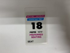 画像1: MICHAEL JACKSON 1987年 87 World Tour PEPSI NTT PREFERRED SEATING (1)