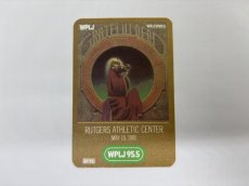 画像1: GRATEFUL DEAD 1981年 Radio Pass RARE!! Concert at Rutgers Athletic Center (1)