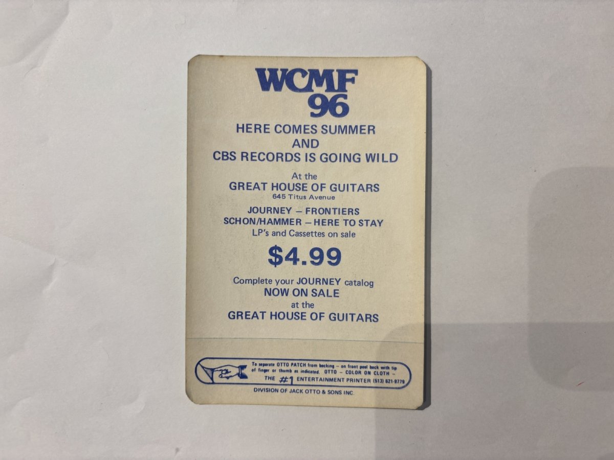 画像4:  JOURNEY 1983年 Holleder Stadium RADIO PASS  (4)