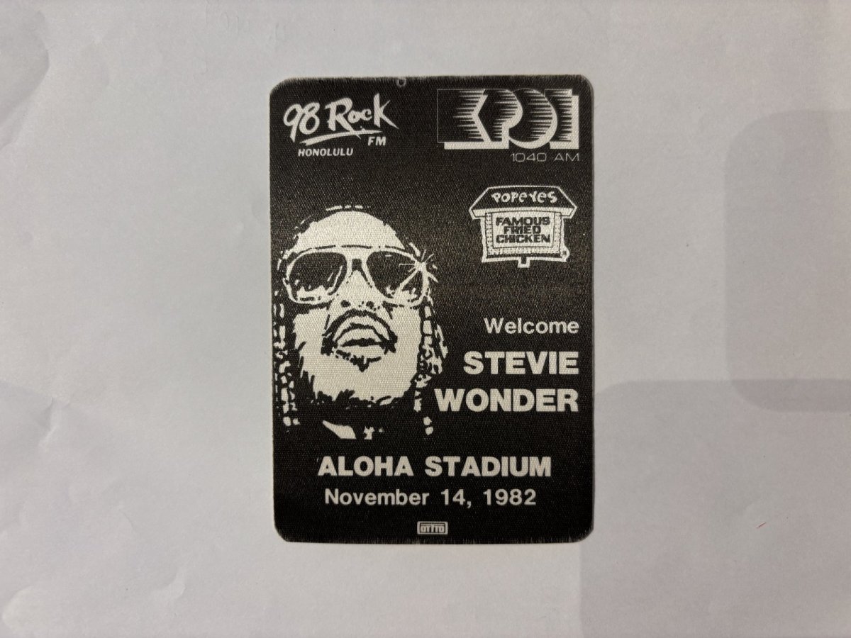 画像2: STEVIE WONDER 1982年 Aloha Stadiam RADIO PASS (2)