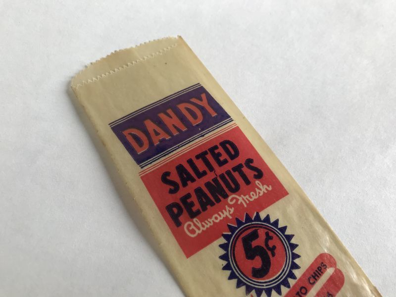画像1: DANDY SALTED PEANUTS ピーナツ紙パッケージ (1)