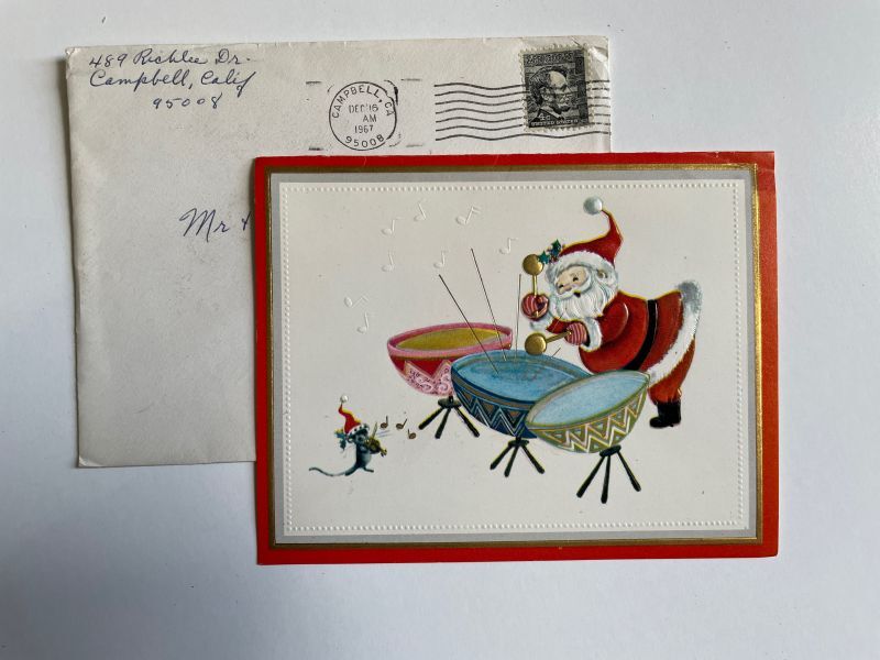 画像1: 1967年 クリスマスグリーティング  ビンテージカード (1)