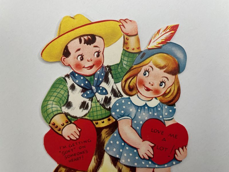 画像1: バレンタインカード ヴィンテージグリーティングカード (1)