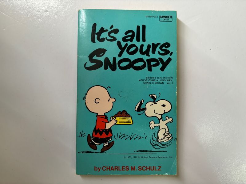 1975年 IT'S YOURES,SNOOPY  PEANUTS スヌーピー　ビンテージコミック 